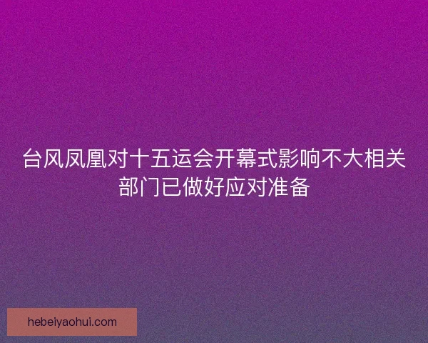 台风凤凰对十五运会开幕式影响不大相关部门已做好应对准备